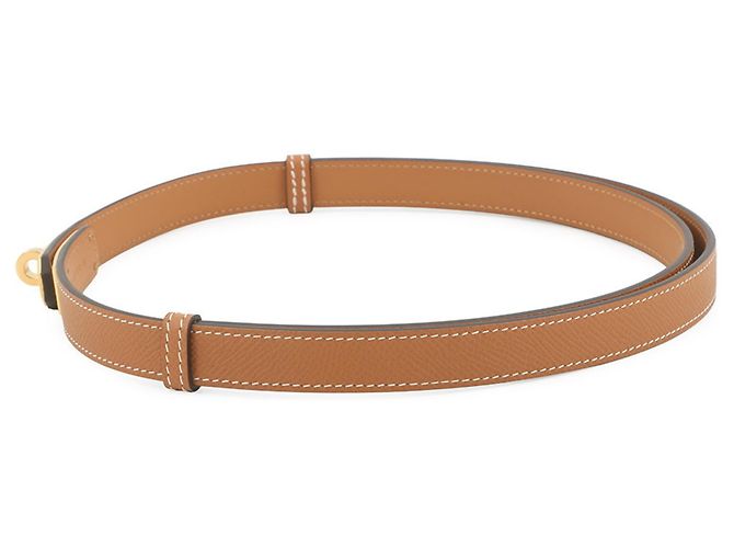 Hermès Hermes Kelly Gürtel aus goldfarbenem Epsom-Leder Golden - Ansicht 2