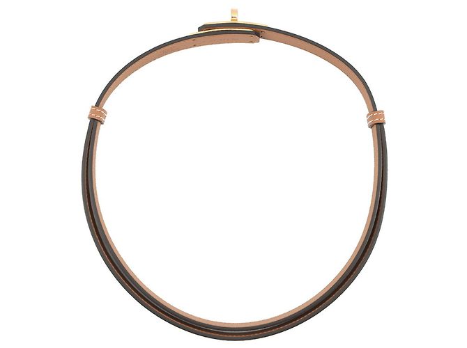 Hermès Hermes Kelly Gürtel aus goldfarbenem Epsom-Leder Golden - Ansicht 3