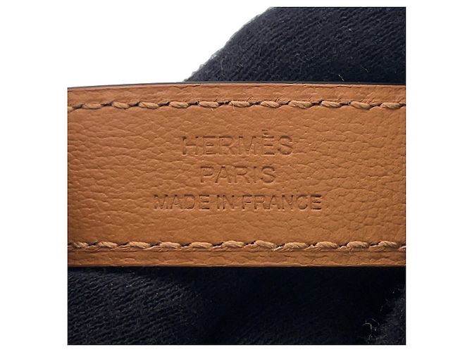 Hermès Hermes Kelly Gürtel aus goldfarbenem Epsom-Leder Golden - Ansicht 8