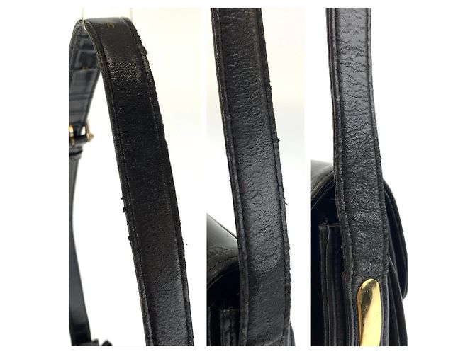 Céline Borsa a spalla in pelle nera Celine Carriage Hardware Nero - vista 6