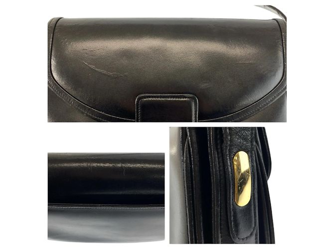 Céline Borsa a spalla in pelle nera Celine Carriage Hardware Nero - vista 7
