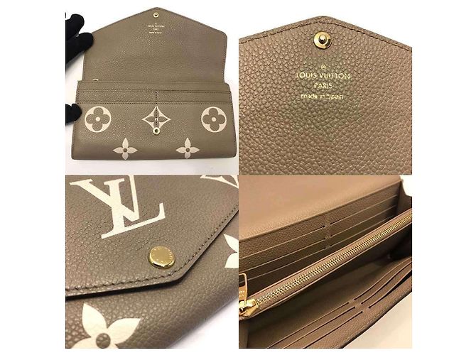 Sarah Louis Vuitton Monogram Empreinte Langbörse Grau - Ansicht 5