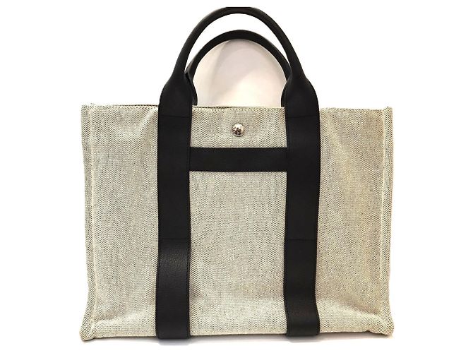 Borsa Hermès Sac Arne MM in tela Negonda e pelle - vista 2