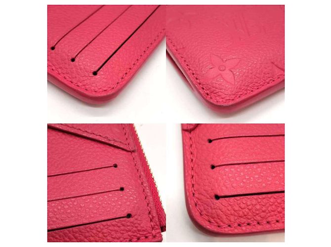Monedero de cuero Monogram Empreinte Louis Vuitton en rosa - vista 4