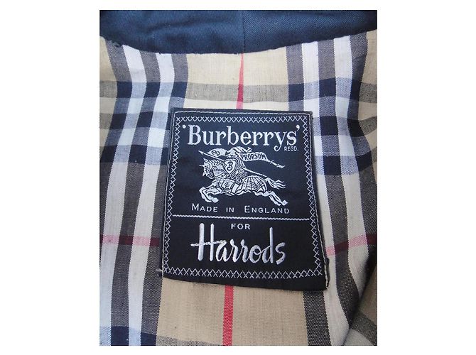 Gabardina Burberry de algodón negro - vista 3