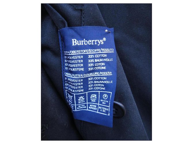 Gabardina Burberry de algodón negro - vista 8