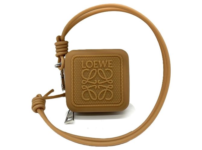 Monedero de goma Anagram Loewe Castaño - vista 3