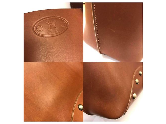 Triomphe Céline Sac fourre-tout en cuir marron Celine - vue 5