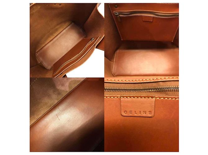 Triomphe Céline Sac fourre-tout en cuir marron Celine - vue 6