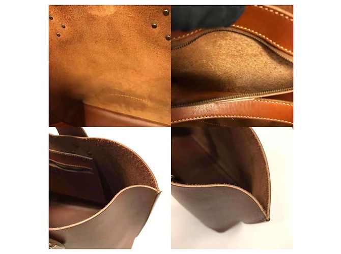 Triomphe Céline Sac fourre-tout en cuir marron Celine - vue 7