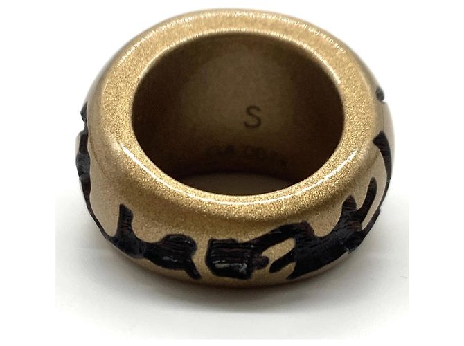 Louis Vuitton Bague Leo Monogram Holzring Metallisch - Ansicht 2