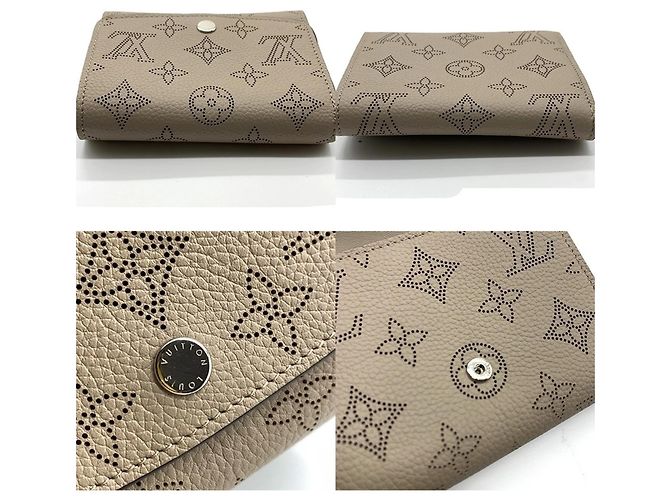 Billetera bi-fold Mahina Louis Vuitton Beige - vista 4