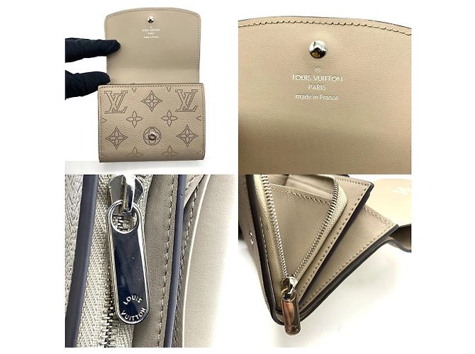Billetera bi-fold Mahina Louis Vuitton Beige - vista 5