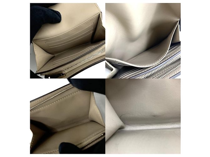 Billetera bi-fold Mahina Louis Vuitton Beige - vista 6