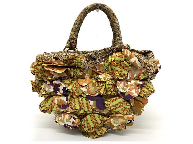 Borsa in rafia con frange Prada - vista 2