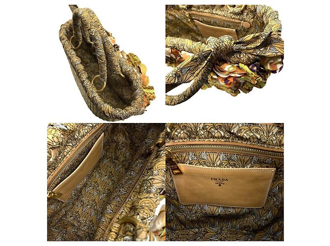 Borsa in rafia con frange Prada - vista 5