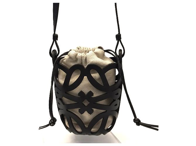 Loewe Anagram Cut-Out Taschen-Schultertasche Schwarz - Ansicht 2