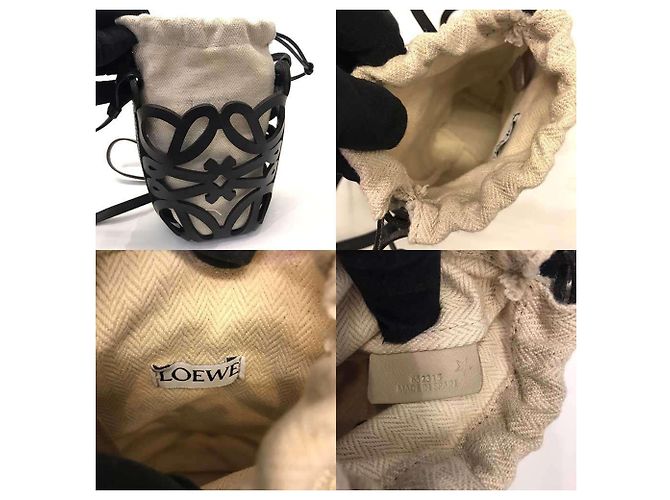 Loewe Anagram Cut-Out Taschen-Schultertasche Schwarz - Ansicht 5