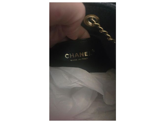 Timeless Borsa a mano Chanel 25 Small in denim nero - vista 4
