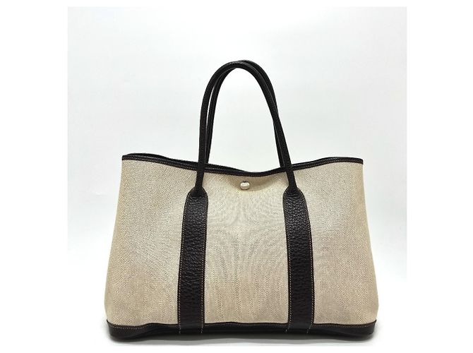 Hermès Hermes Garden Party PM Handtasche Braun Beige - Ansicht 2
