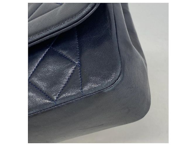 Borsa a Spalla Chanel Diana Chain Blu navy - vista 7