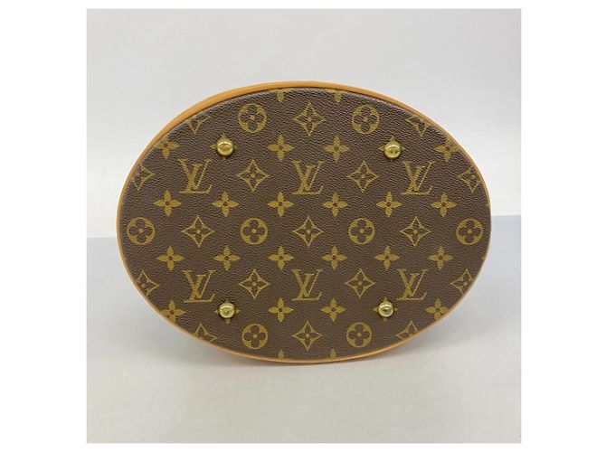 Louis Vuitton Monogram Bucket GM Tote Bag Braun - Ansicht 3