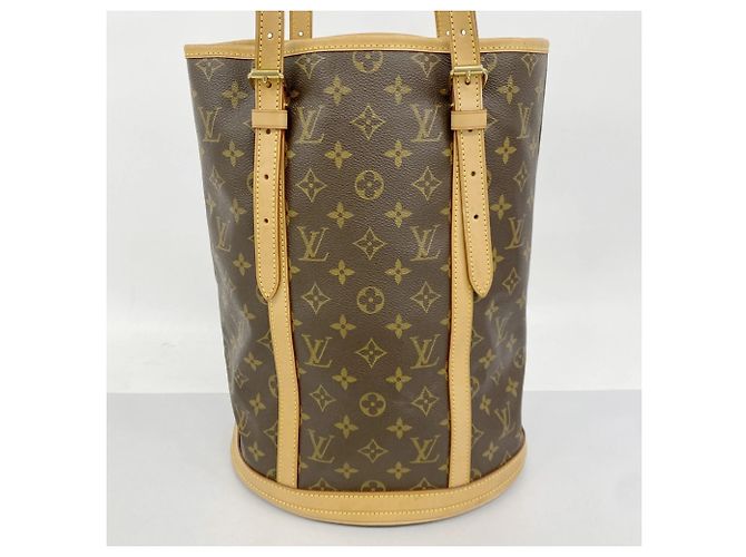 Louis Vuitton Monogram Bucket GM Tote Bag Braun - Ansicht 9