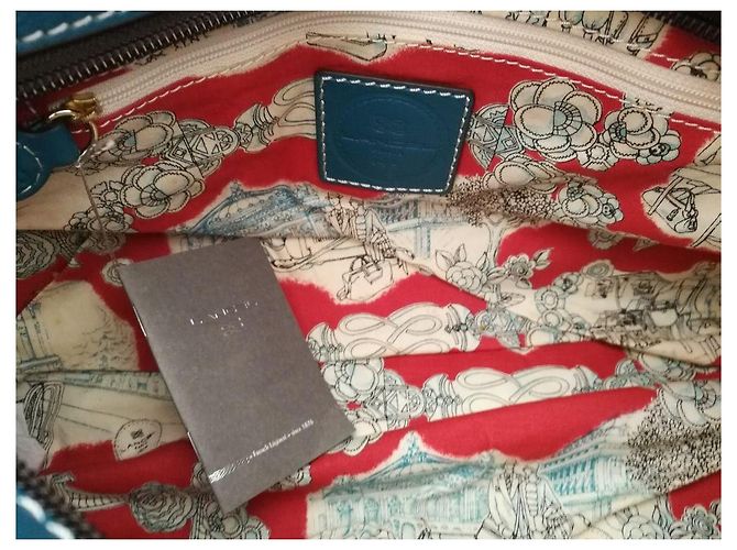 Borsa a mano Lancel Angelina in pelle turchese - vista 4