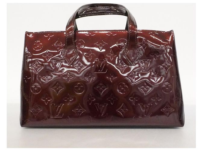 Borsa Tote Louis Vuitton Vernis Wilshire PM Bordò - vista 10