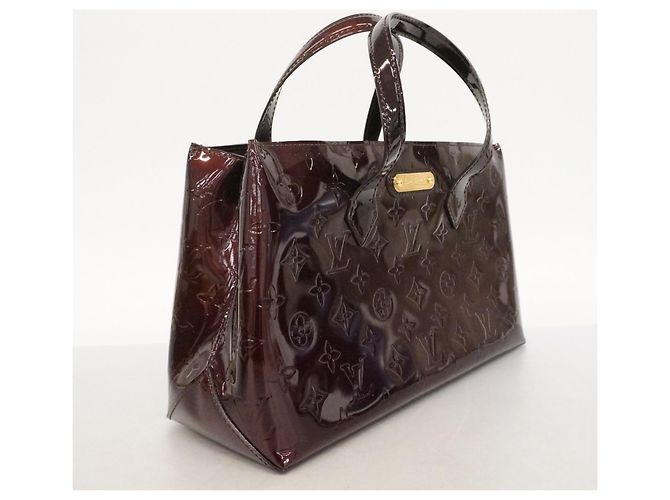 Borsa Tote Louis Vuitton Vernis Wilshire PM Bordò - vista 2