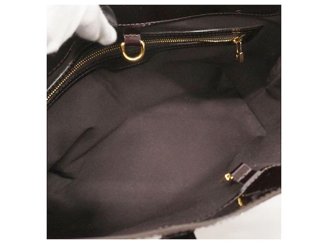 Borsa Tote Louis Vuitton Vernis Wilshire PM Bordò - vista 4