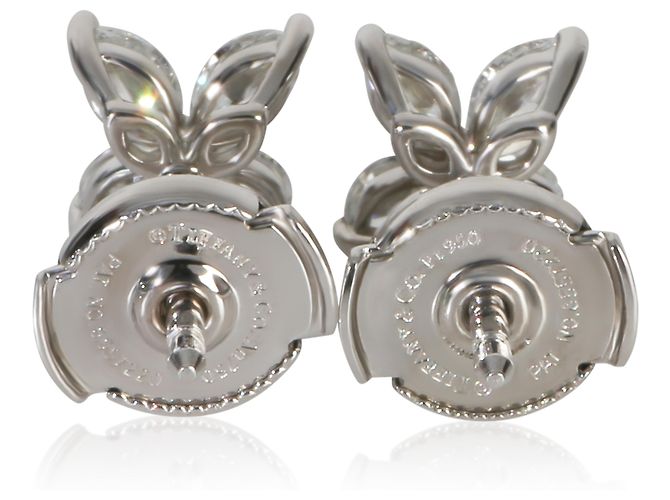 Orecchini Victoria piccolo modello in diamante e platino Tiffany & Co. - vista 3