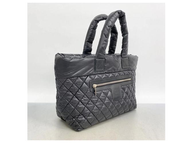 Chanel Coco Cocoon Nylon Tote Bag Schwarz - Ansicht 2