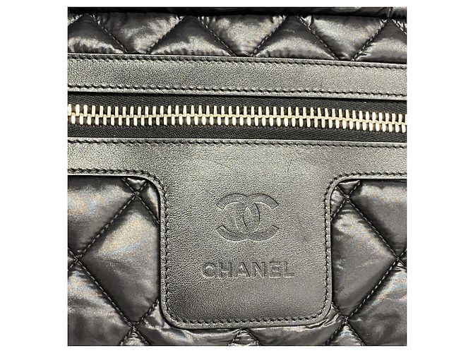Chanel Coco Cocoon Nylon Tote Bag Schwarz - Ansicht 7