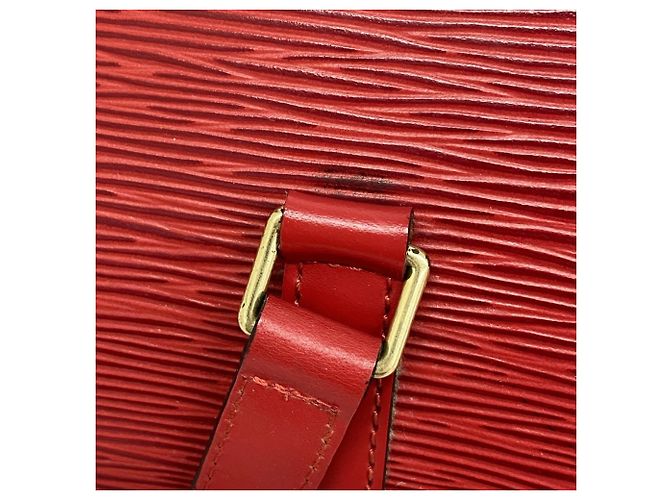 Borsa Soufflot Epi Louis Vuitton Rosso - vista 8