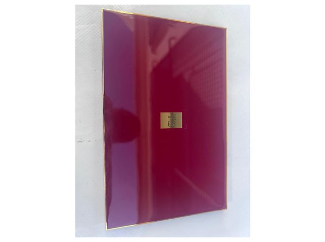 Hermès Beauty case in pelle bordeaux Nero - vista 16