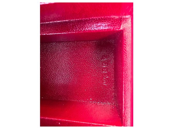 Hermès Beauty case in pelle bordeaux Nero - vista 3