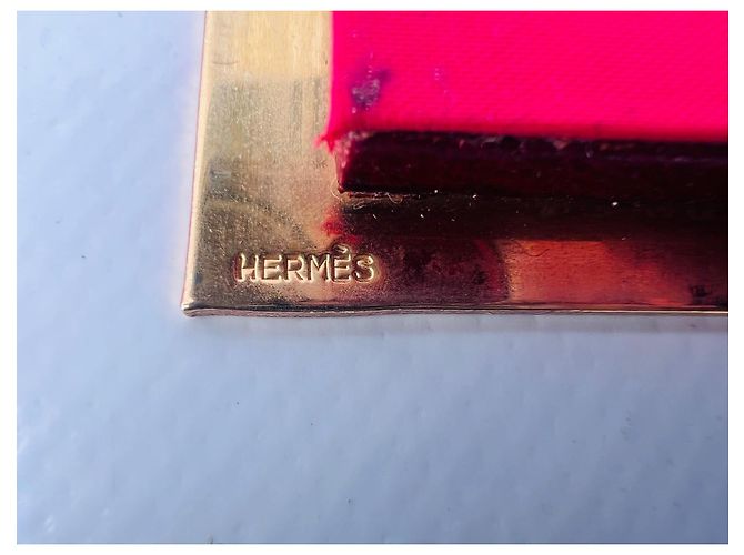 Hermès Beauty case in pelle bordeaux Nero - vista 4