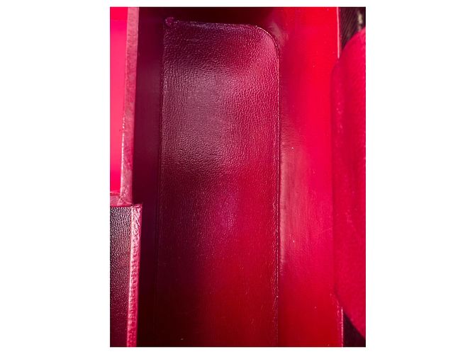 Hermès Beauty case in pelle bordeaux Nero - vista 8