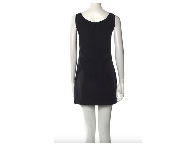 Gianni Versace Shift Kleid Mini mit Rundhalsausschnitt Schwarz - Ansicht 2