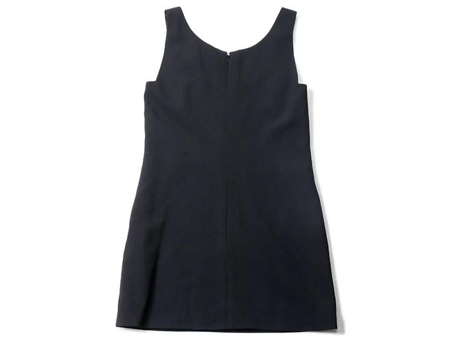 Gianni Versace Shift Kleid Mini mit Rundhalsausschnitt Schwarz - Ansicht 3