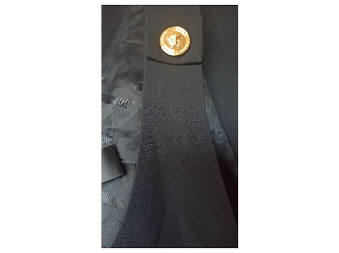 Gianni Versace Shift Kleid Mini mit Rundhalsausschnitt Schwarz - Ansicht 4