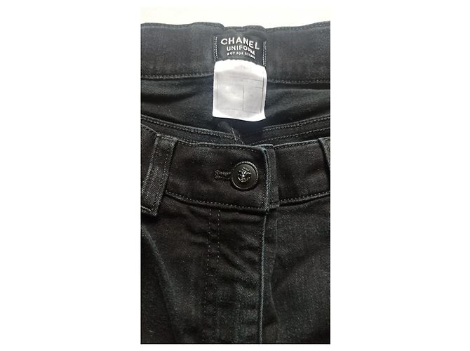 Chanel Uniform Jeans Schwarz - Ansicht 5