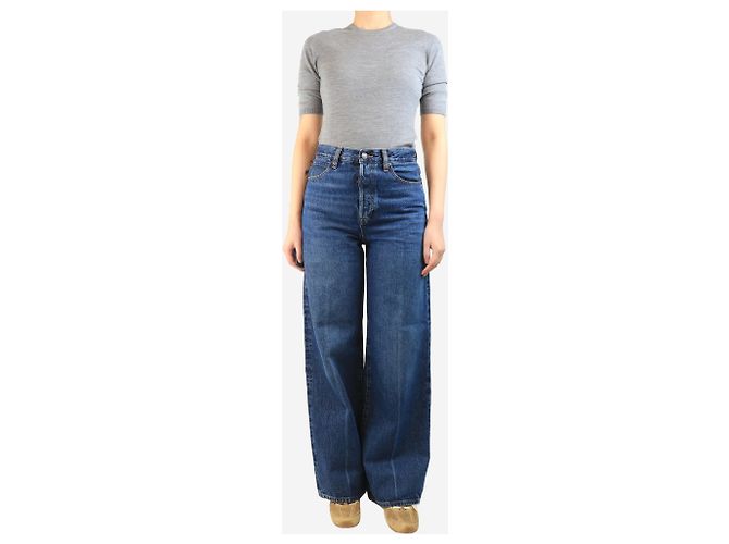 Frame Denim Blaue College-Jeans - Größe UK 8 - Ansicht 2