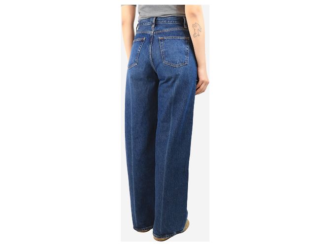 Frame Denim Blaue College-Jeans - Größe UK 8 - Ansicht 3