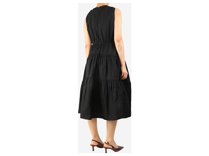 Proenza Schouler Schwarzes Libby Popeline-Kleid - Größe UK 8 - Ansicht 2
