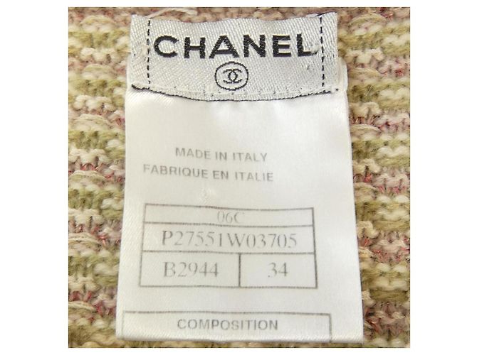 Timeless Abrigo de cachemira Chanel Rosa Verde - vista 4