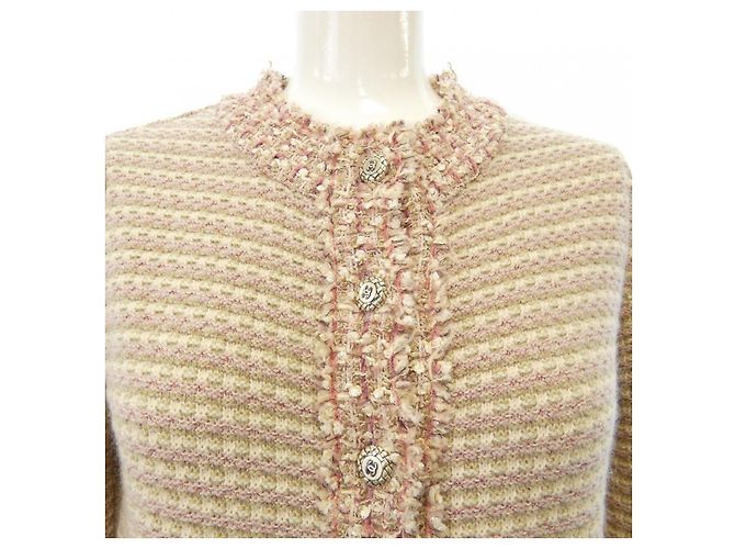 Timeless Abrigo de cachemira Chanel Rosa Verde - vista 5