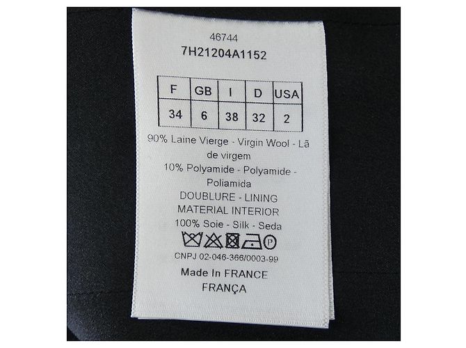 Chaqueta Christian Dior Negro Azul marino - vista 3