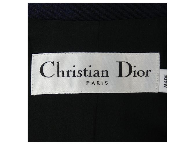 Chaqueta Christian Dior Negro Azul marino - vista 4
